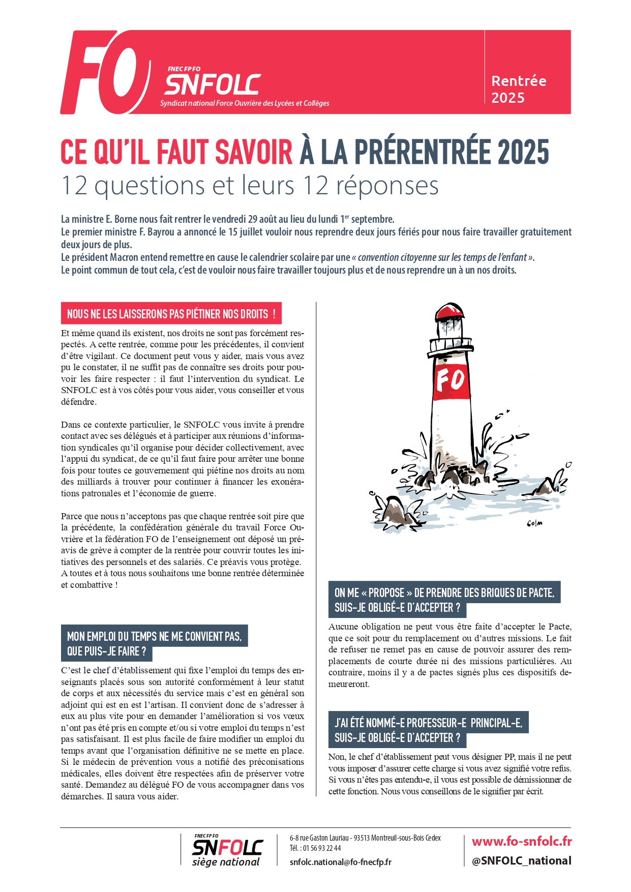 You are currently viewing Ce qu’il faut savoir pour la rentrée 2025 !